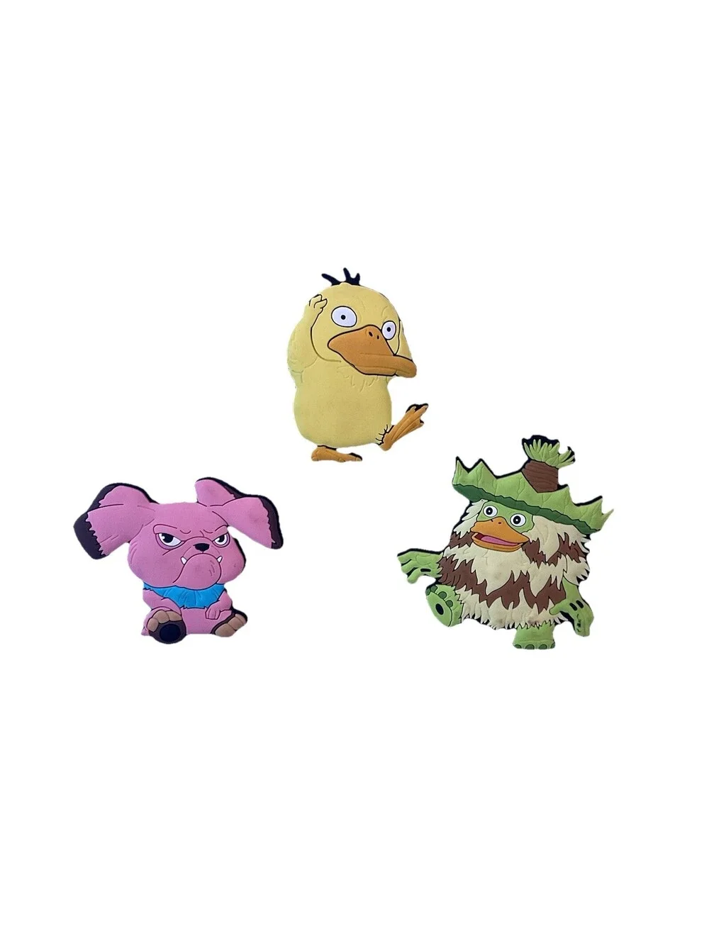 Pokemon Movie Promo Set of 3 Slurpee Drinking Straw Charms Psyduck